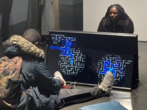 Photo of AAAMaze installation at University of Greenwich Gallery 2025