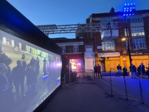 Photo of the launch of Mirror Cities: Into the Earth by artist Tendayi Vine